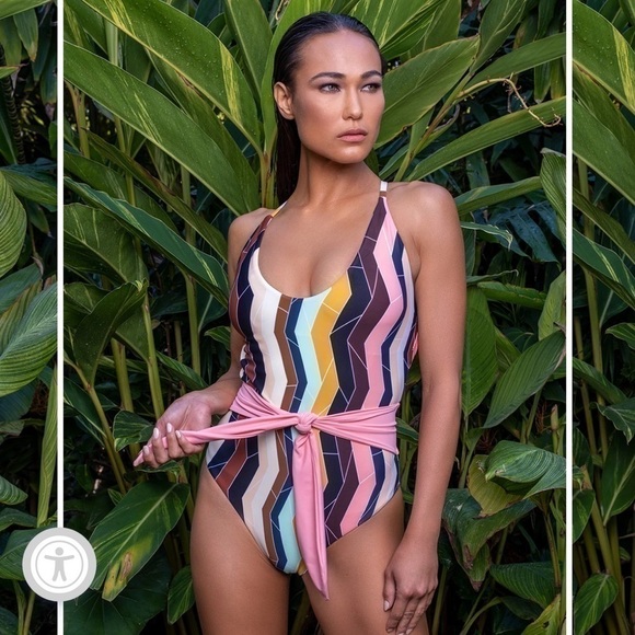 SWIMINISTA By Christian Lacroix One Piece Swimsuit - Picture 1 of 6
